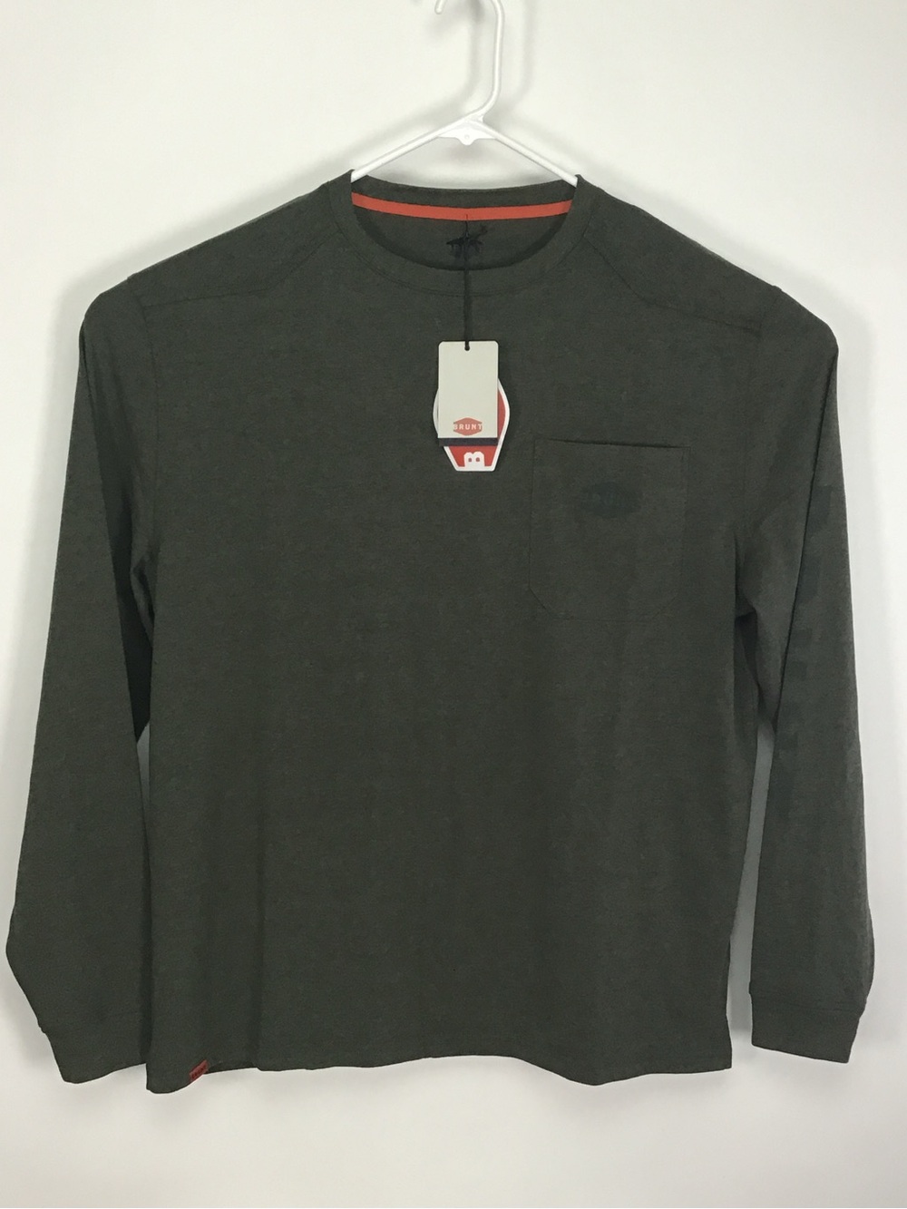 NWT Brunt men’s long sleeve pocket tee shirt XL